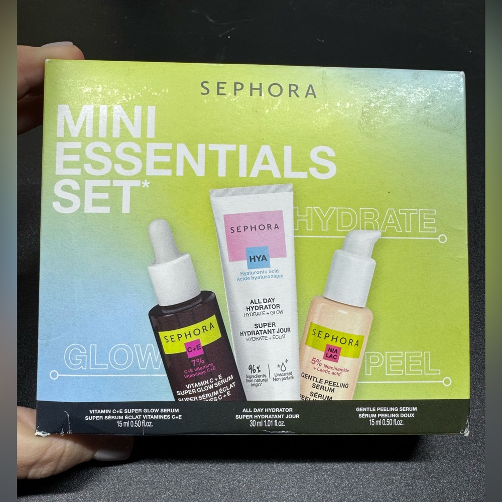 Sephora Mini Essentials Skincare Set | Glow Hydrate Peel | NWT
